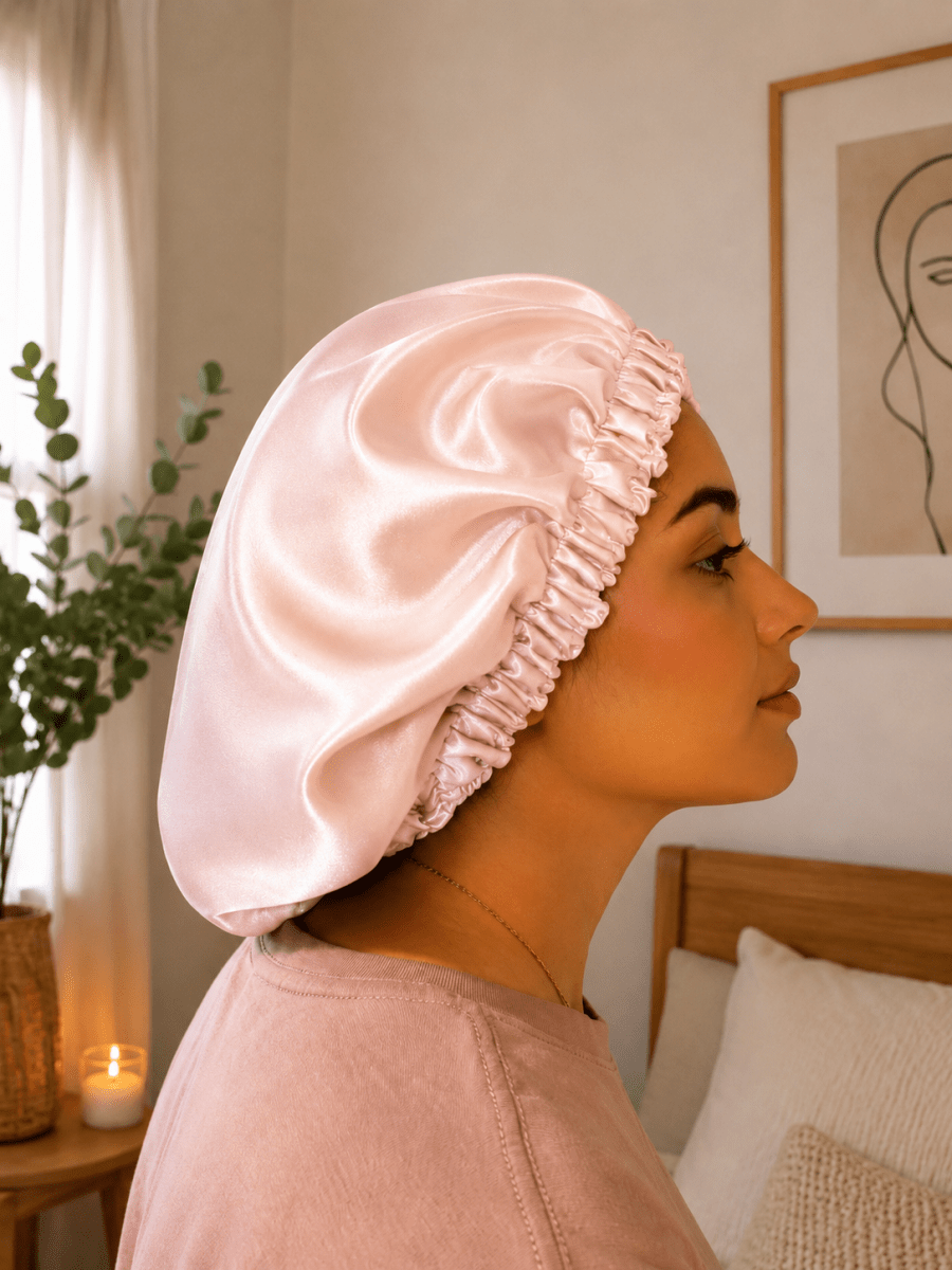 Bonnet de nuit en satin - Kimo