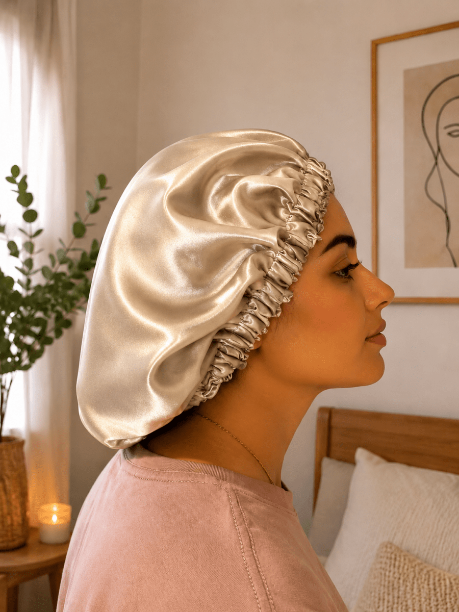 Bonnet de nuit en satin - Kimo