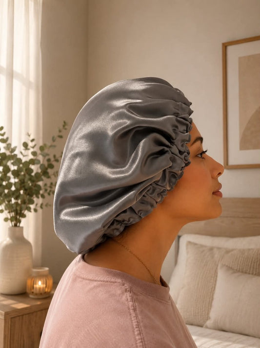 Bonnet de nuit en satin - Kimo