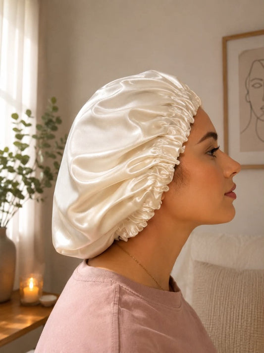Bonnet de nuit en satin - Kimo