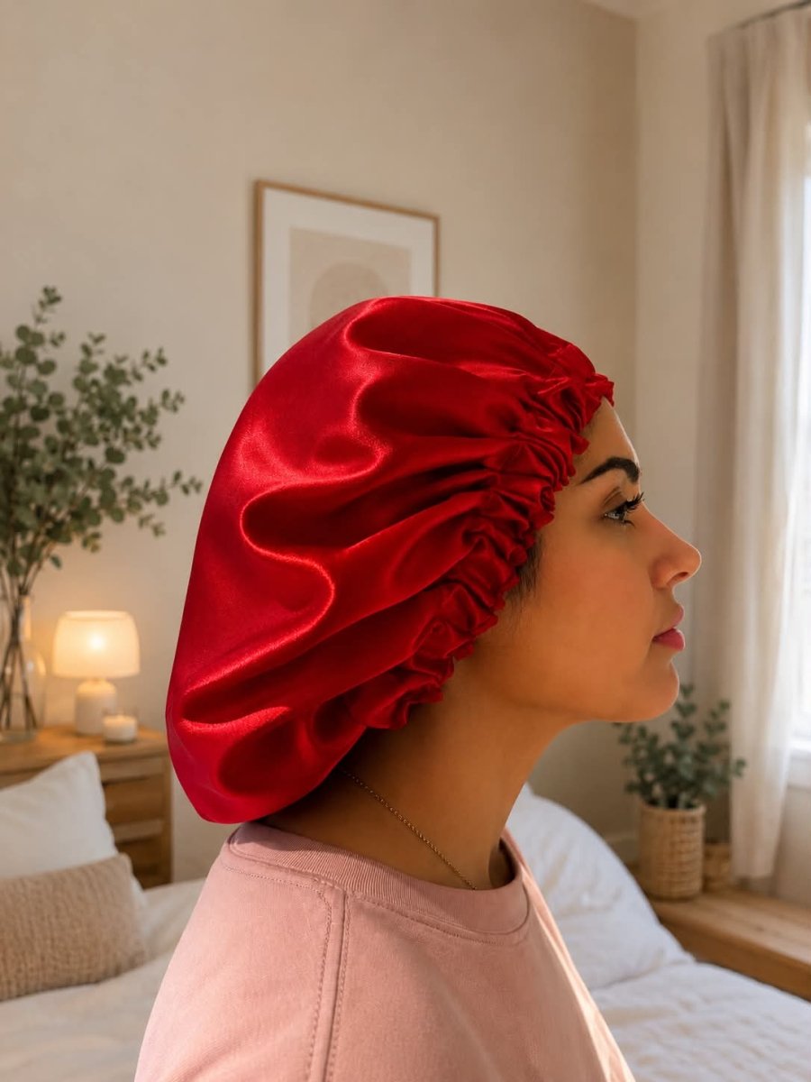 Bonnet de nuit en satin - Kimo